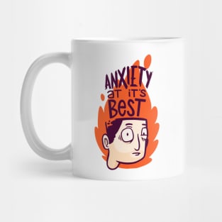 Anxiety at its best (Light Tee) Mug